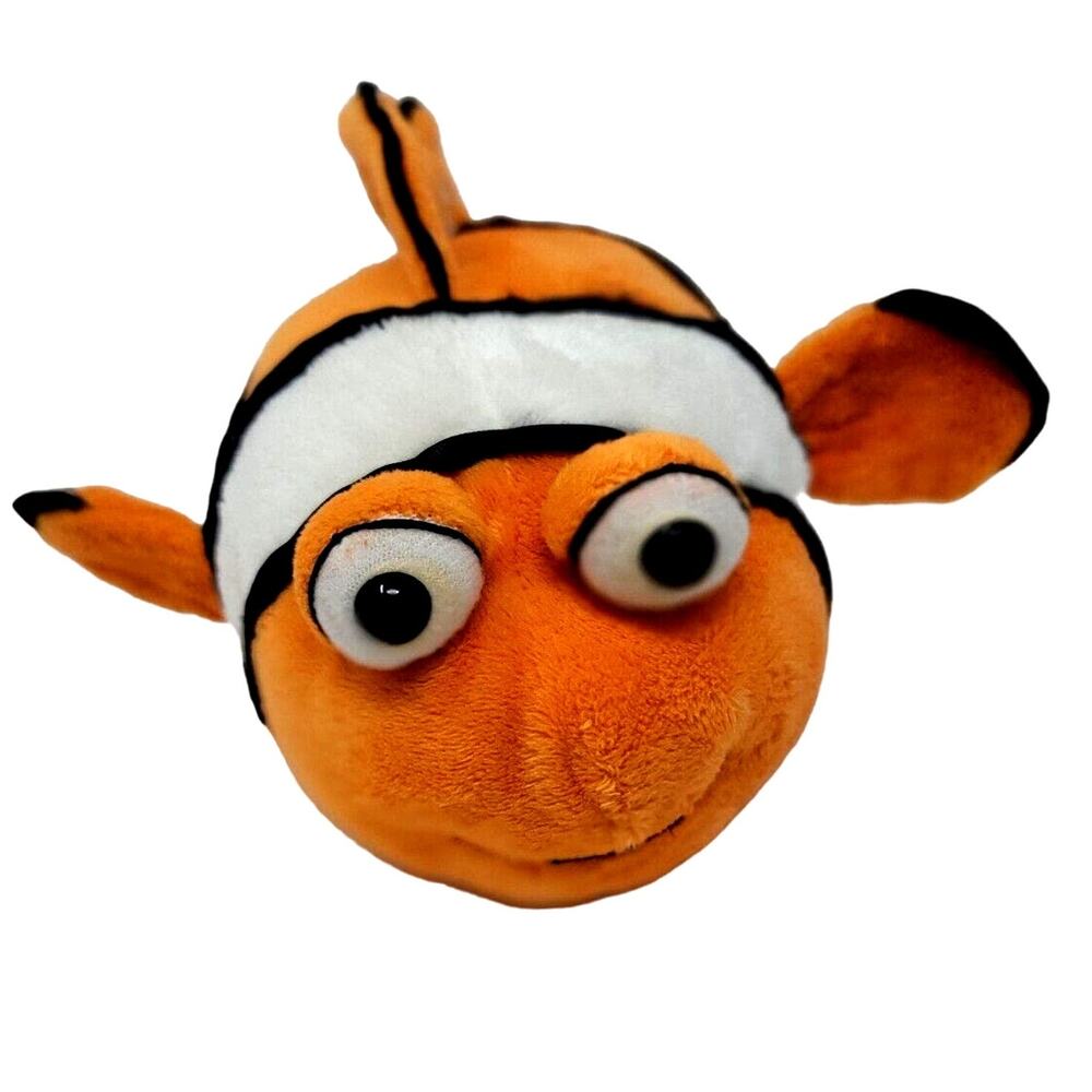 Ganz Webkinz Clown Fish Plush Stuffed Animal Orange & White HM219